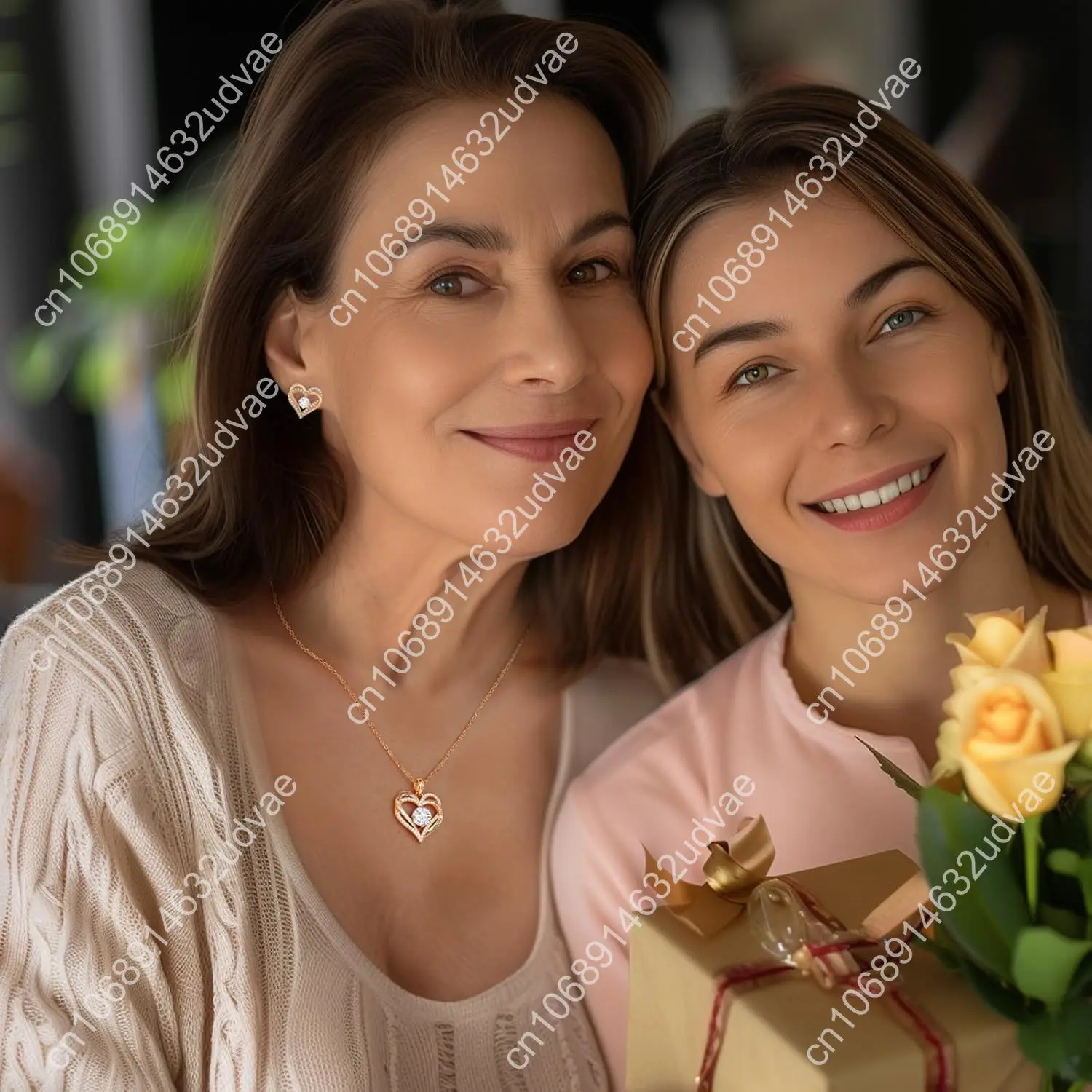 Ожерелья CDE Forever Love Heart для женщин, годовщина свадьбы, подарки ко Дню матери на день рождения для мамы, матери, жены, подруги, S