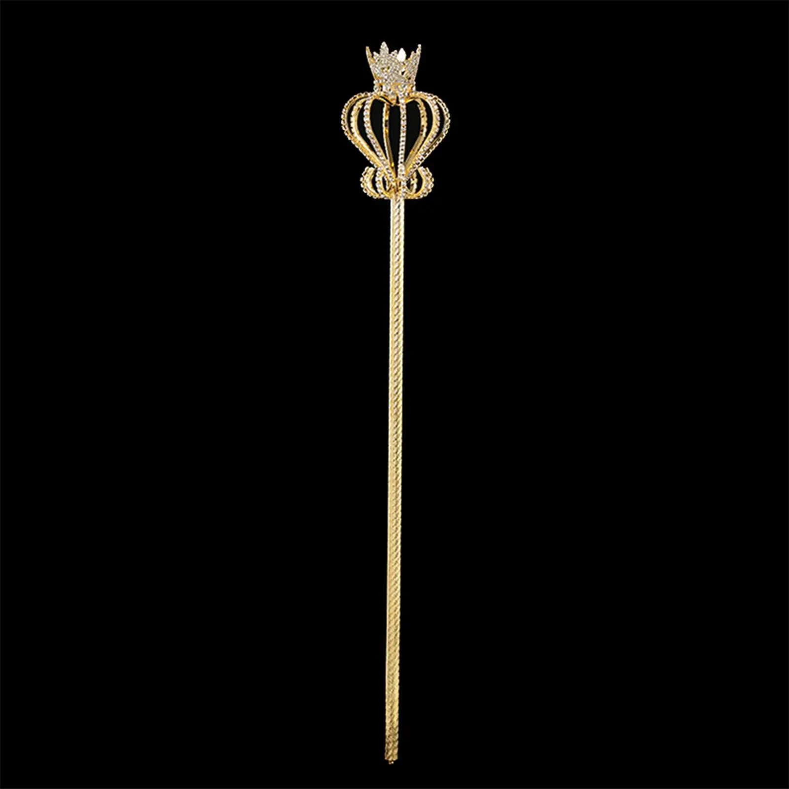 Sparkly Rhinestone Scepter Queen Fairy Princess Wand สําหรับประกวดวันเกิดฮาโลวีนงานแต่งงานเครื่องแต่งกายอุปกรณ์เสริม