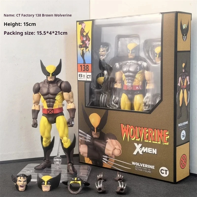 Mafex 138 X-Men Ct Toys Wolverine Figure Movie Anime Action Figure Shf Anime Figurine Deadpool Model Statue Christmas Gifts Toys