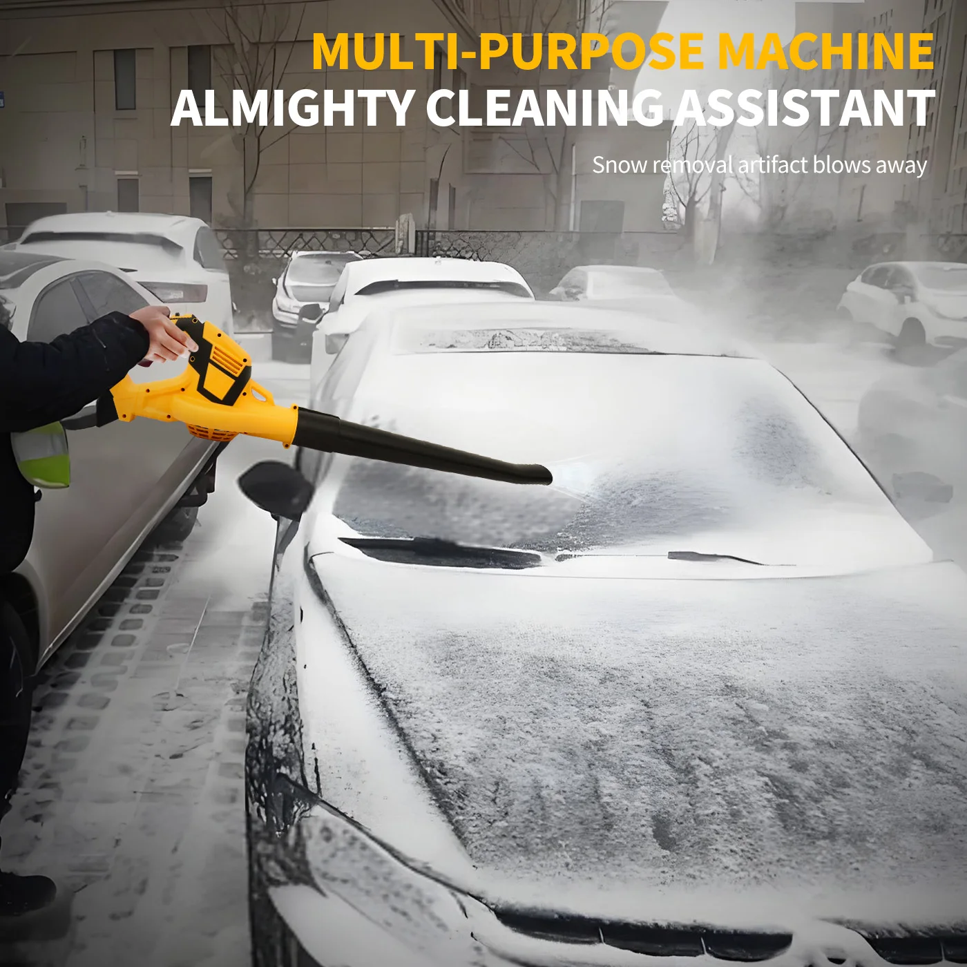 منفاخ أوراق الشجر الكهربائي اللاسلكي 140 ميلا في الساعة بدون فرش 2 في 1 أداة كهربائية محمولة باليد 2 × 21 فولت تعمل بالبطارية 3000 مللي أمبير وشاحن #5