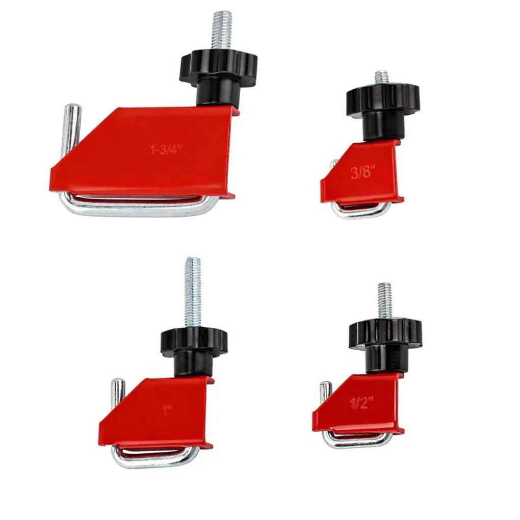 4 Piece Steel Hose Pinch Off Clamp Set for Flexible Pipes Fuel Coolant Radiator Brake Line Repair 3/8 to 1 3/4 Inch Diameter