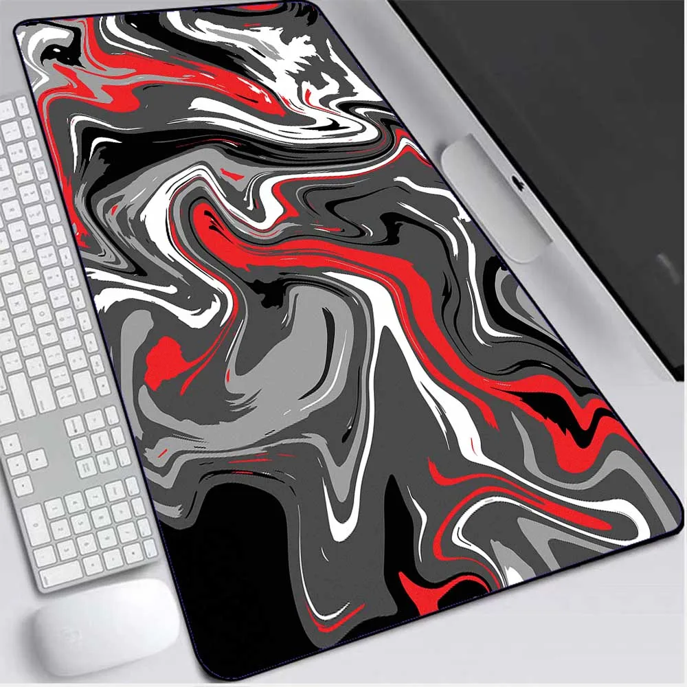 

Fluid Geometry Mouse Pad Large Computer Offices Deskmat Gaming Accessories Desk Pad Mousepad Speed Setup Gamer Mouse Carpet