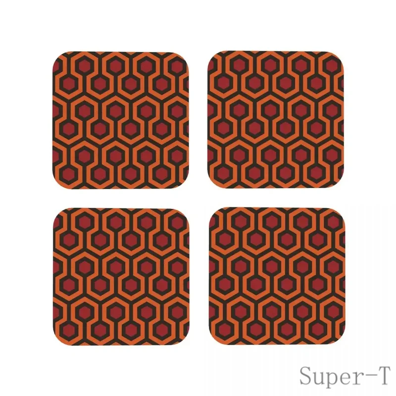 Path To Overlook Hotel Coasters PVC Leather Placemats Waterproof Insulation Coffee Mats For Decor Home Kitchen Dining Pads