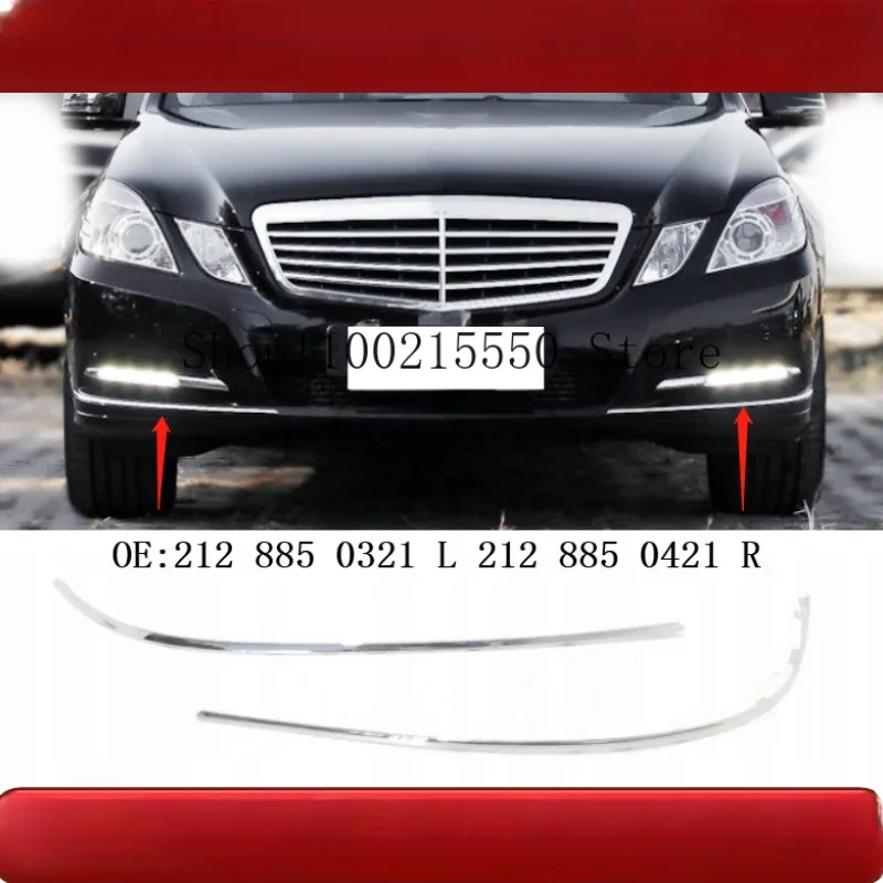 Front Bumper Chrome Trim Chromium Styling Spoiler For Mercedes Benz E Class Klass W212 E350 a2128850421 a2128850321 2128850321