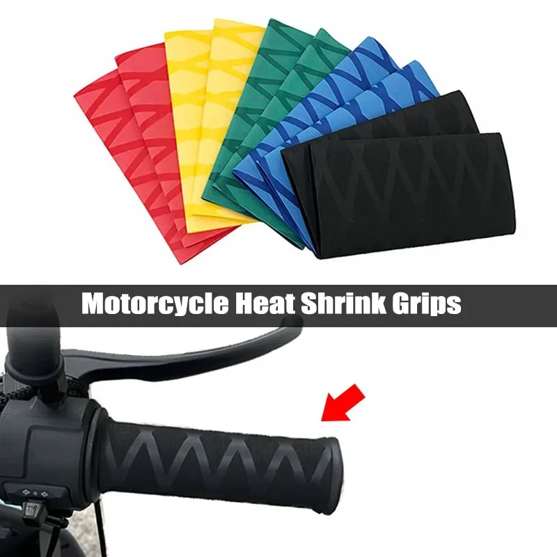 For BMW R1250GS R1200GS LC ADV F750GS F850GS F900R Motorcycle Universal Heat Shrinkable Grip Cover Non-slip Rubber Grip Glove