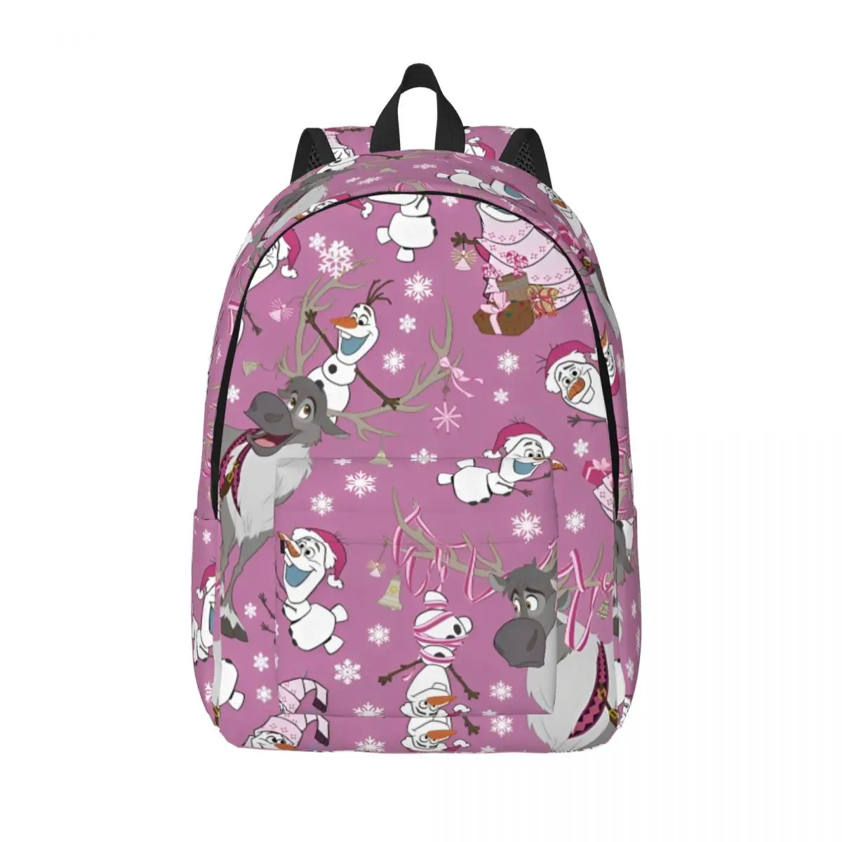 

Olaf And Sven Frozen Backpack for Men Women School Hiking Travel Daypack Cartoon Christmas Laptop Computer Canvas Bags Durable