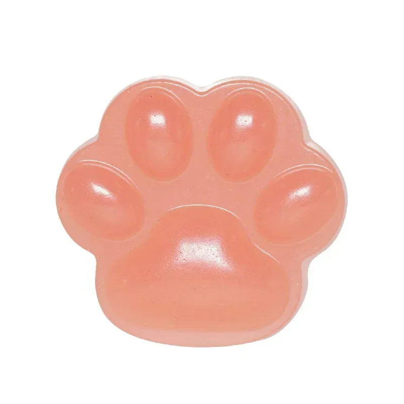 Savon en gel pour le visage en forme de griffe de chat pour bébé, lavage du visage, savon végétal de bain, savon facial fait main