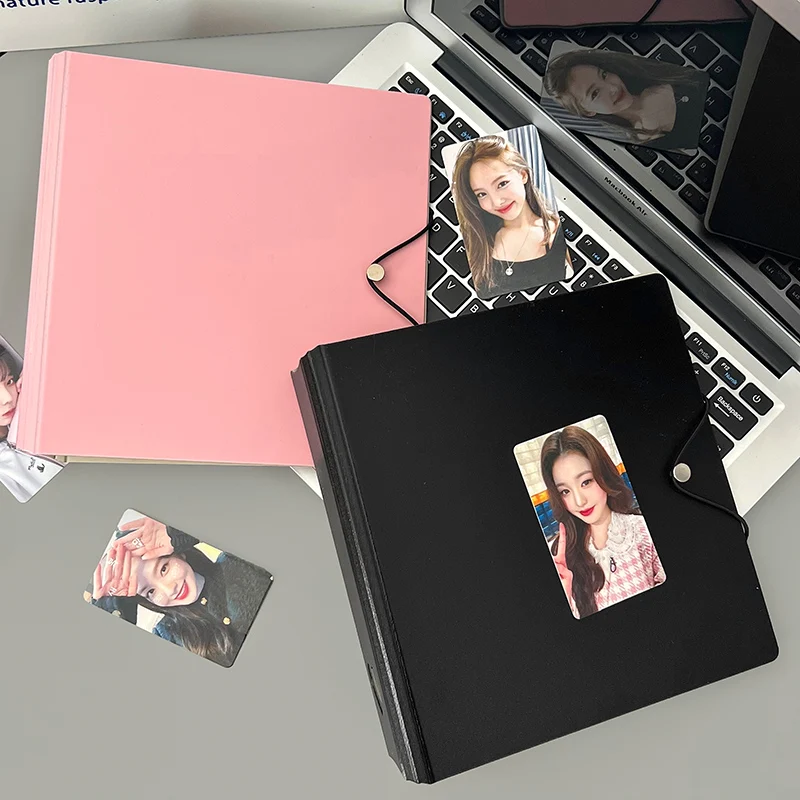 Imagem -02 - Kpop Photo Card Coleção Livro Grande Capacidade Kawaii Grade Binder Idol Photo Album Photocards Titular Armazenamento Papelaria