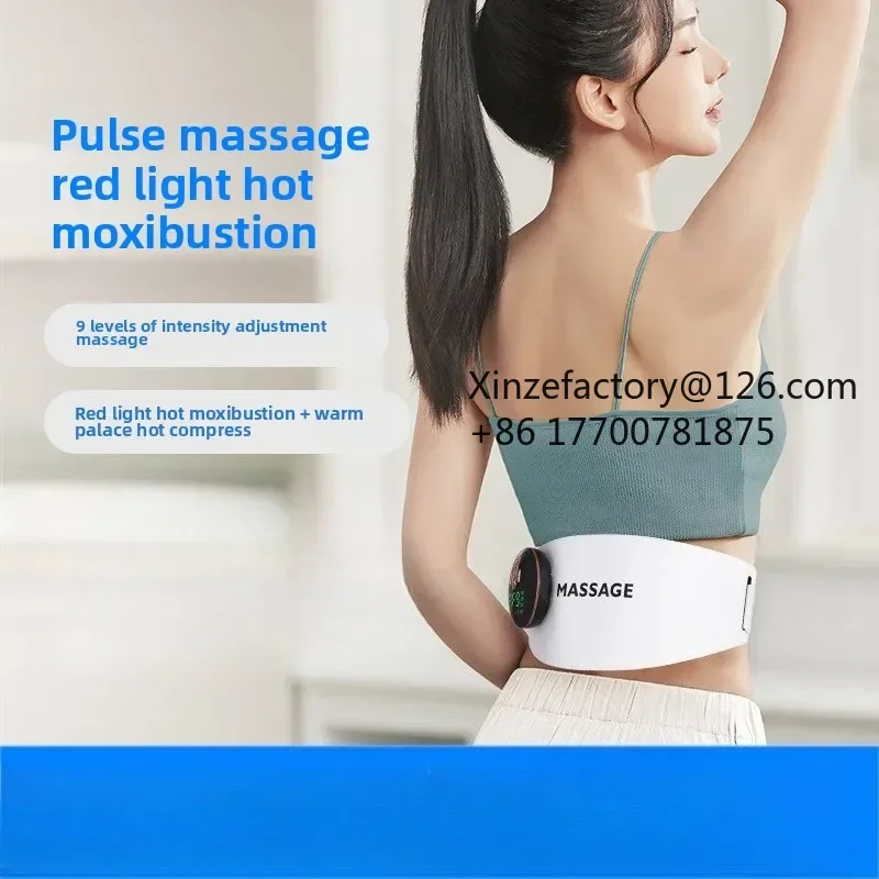 Factory Direct 2026 Top RatedHOT SALE New EMS Palace Warming Massage Belt Red Light Heating Vibration Massage Belt Girls