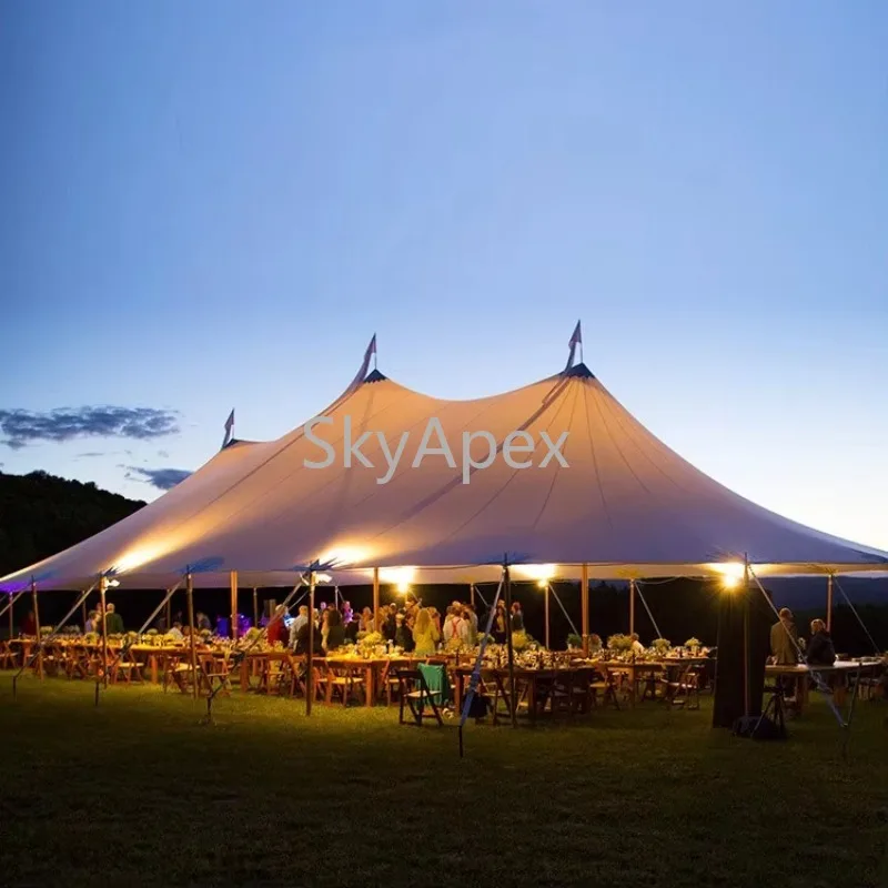 Large Weather-Resistant Glamping Canopy Spacious Dome  Shelter  For Outdoor Team Building Parties Wedding Party  Tent Stargazing