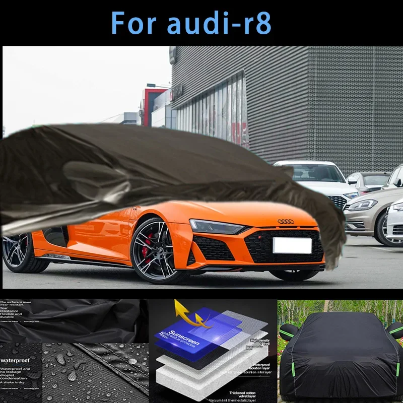 

For audi-r8 Outdoor Protection Full Car Covers Snow Cover Sunshade Waterproof Dustproof Exterior Car accessories