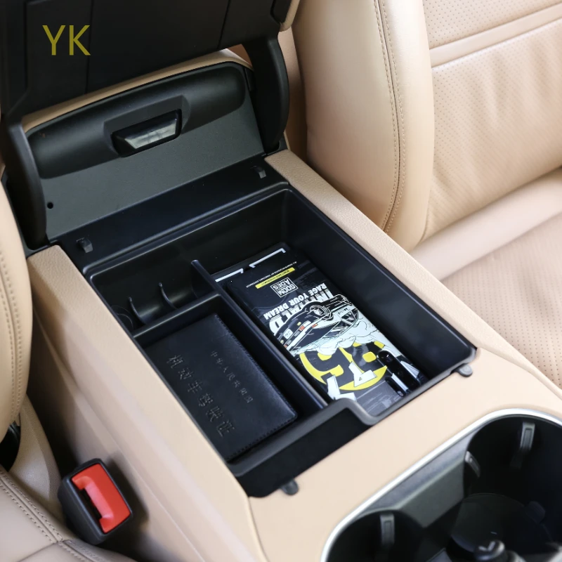 

For Porsche Cayenne 2018-2023 ABS Car Center Console Armrest Storage Box Organizer Tray Dash Tray Interior Car Accessories