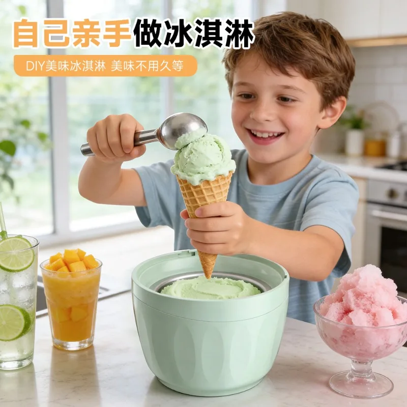 Automatic Ice Cream Maker Compact Mini‑sized Household Machine For DIY Handmade Sorbet And Frozen Snack Making