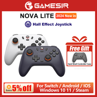 Gamesir T4 Nova Lite Wireless Bluetooth Controller Nintendo Switch PC Gamepad with Hall Effect Joysticks PS5 Grade Triggers