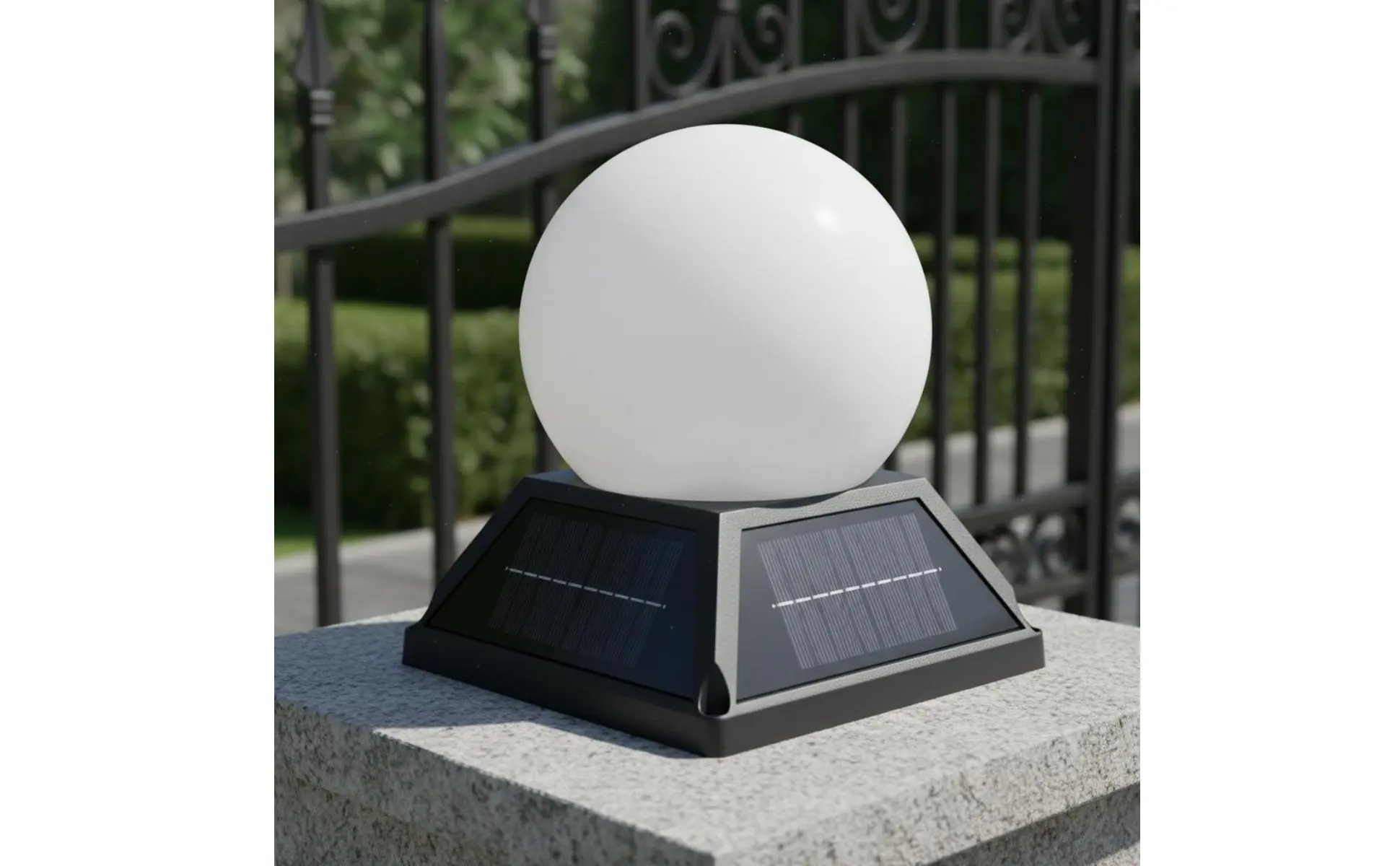 Solar Post Cap Light Wireless Controller Control Solar Pillar Light Post Cap Lamp Weather Resistant Outdoor Globe Lamp Solar Post Cap Light Wireless Controller Control Solar Pillar Light Post Cap Lamp Weather Resistant Outdoor Globe Lamp