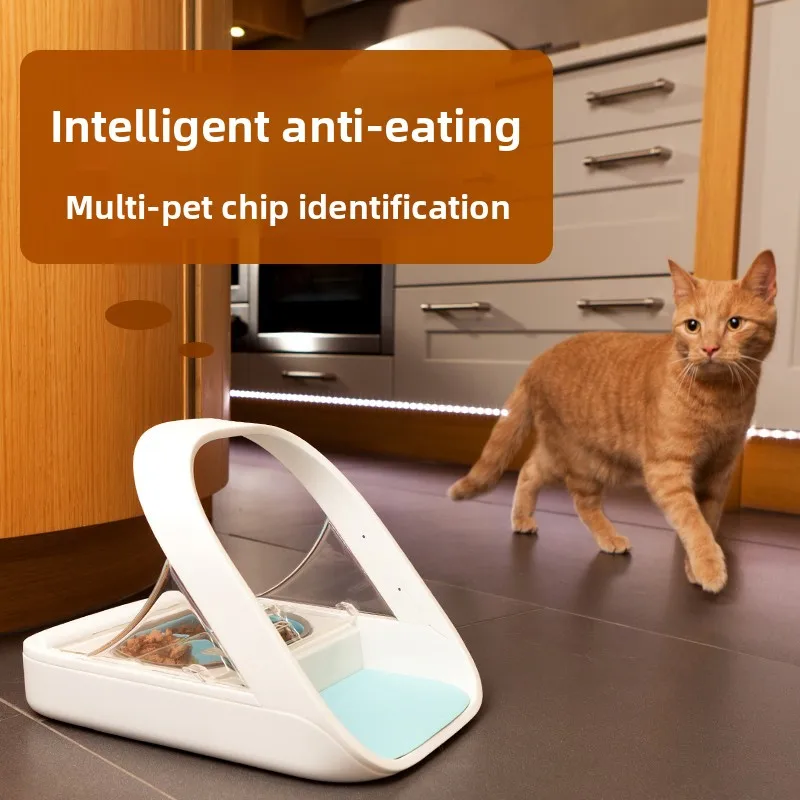 Microchip Pet Feeder with Sealed Lid –RFID Cat Bowl for Wet/Dry Food, Keeps Food Fresh, Prevents Odors & Insect Intrusion