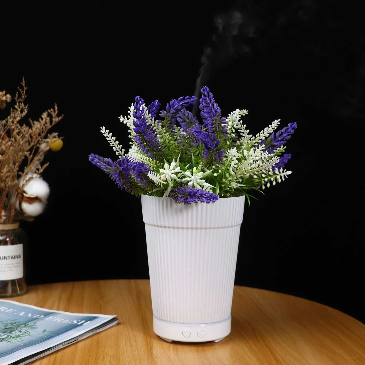100ML USB Lavender Humidifier Mini Aromatherapy Diffuser Air Purifier Desk Mist Maker for Home Office Bedroom Decor