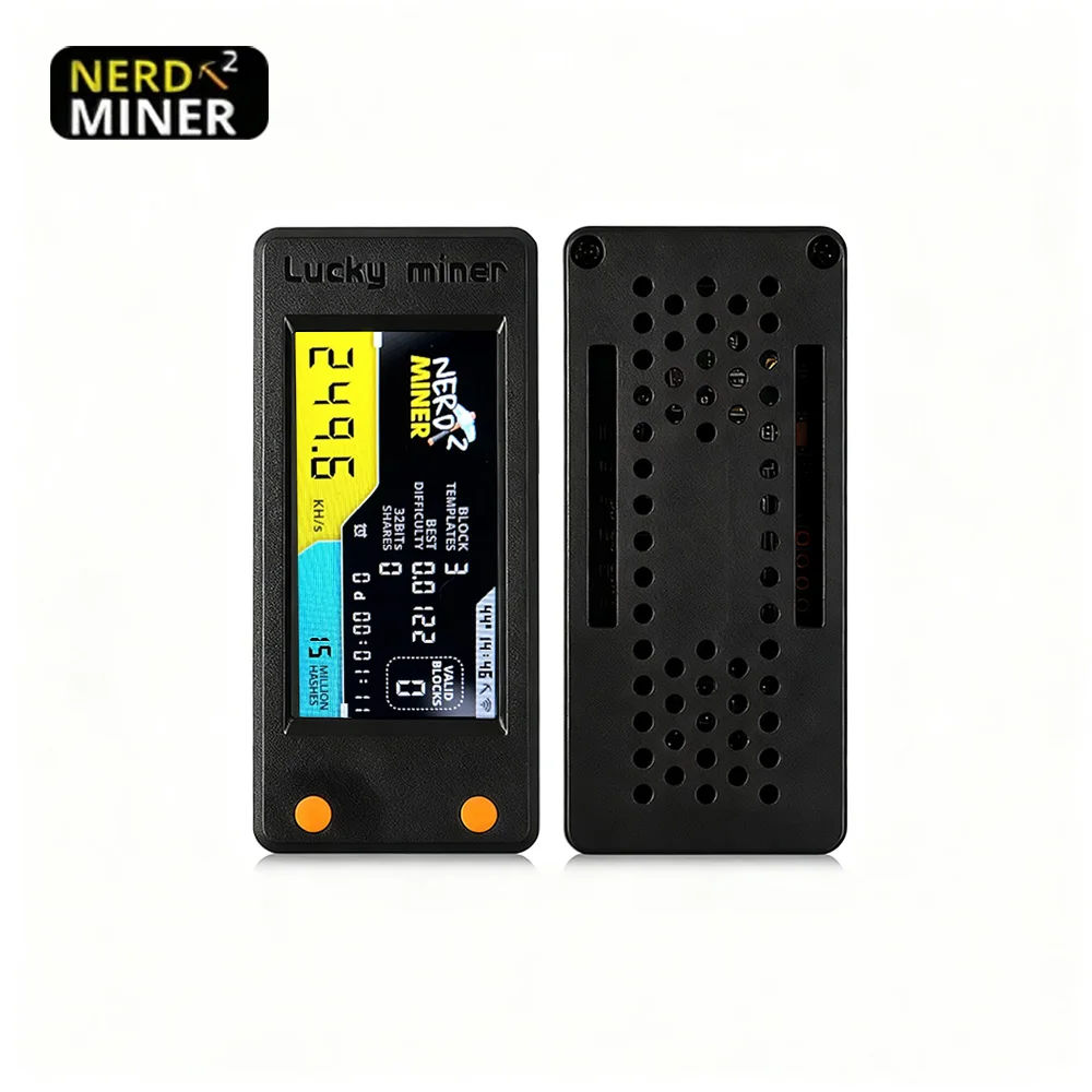 NerdMiner V2 T-Display S3 Style LV02 Bitcoin Solo Miner 250KH/s |   Miner BTC o bardzo niskim poborze mocy 1,2 W z inteligentnym wyświetlaczem LCD o przekątnej 2,8 cala — zdjęcie produktu 3
