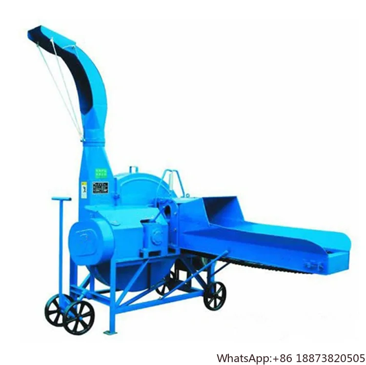 Hot Sale Electric Fodder Silage Grinder Farm Portable Diesel Animal Feed Making Grass Straw Cutting Big Chaff Cutter Machine