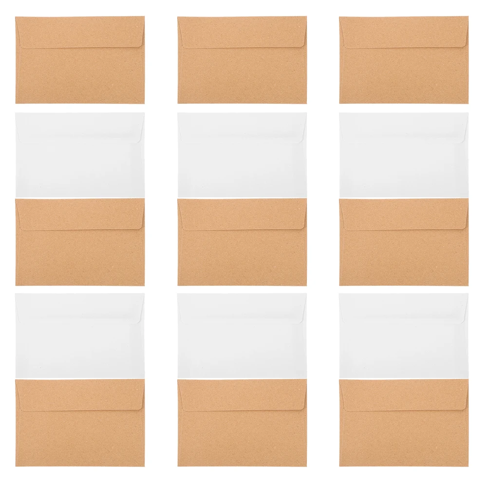 

50Pcs Invitation Envelopes Self Sealing Kraft Paper Envelopes for DIY Wedding Birthday Party Cards Postcards Stationery Supplies