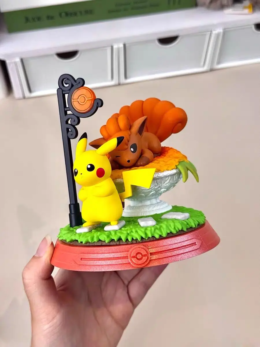 جديد Funism البوكيمون بيكاتشو وأصدقائه صندوق أعمى لعبة عصرية الطرفية سطح المكتب تمثال تمثال هدايا عيد الميلاد الهالوين #4