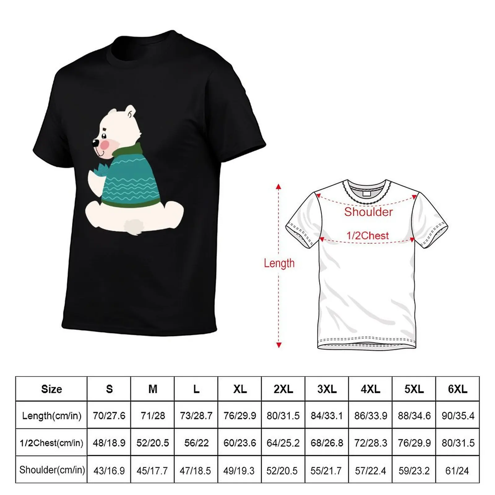 christmas Polar Bear T-Shirt funny t shirts man mens graphic t shirts anime tshirt T-Shirt