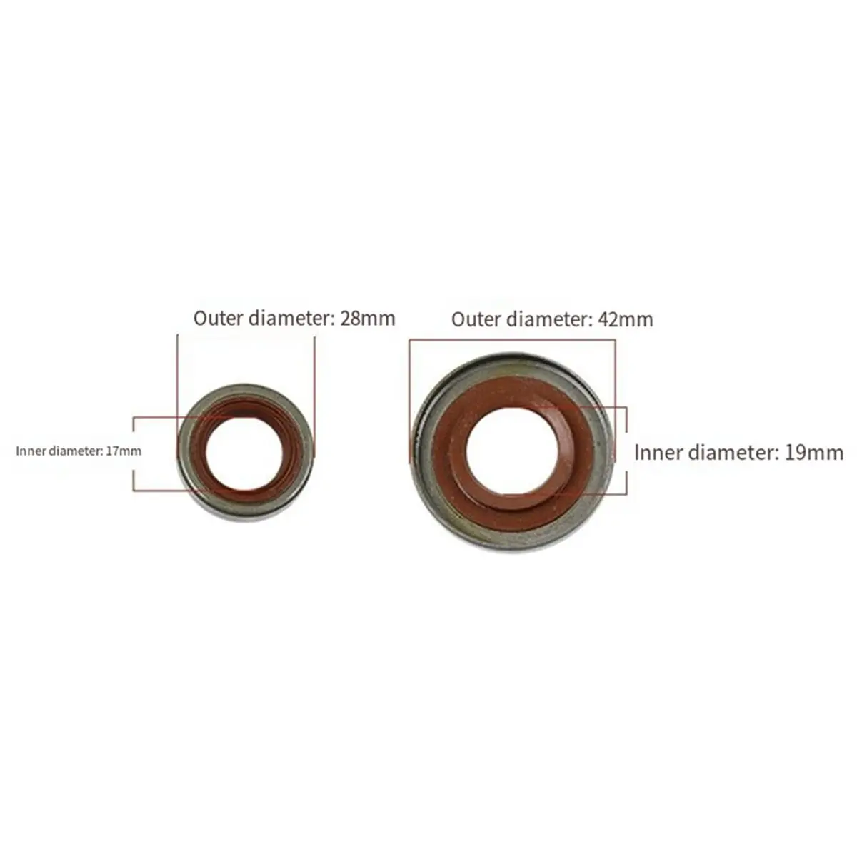 TS800 Oil Seals Kit for TS800 TS700 Cut Off Saw Chainsaw Replacement Oil Seal Metal