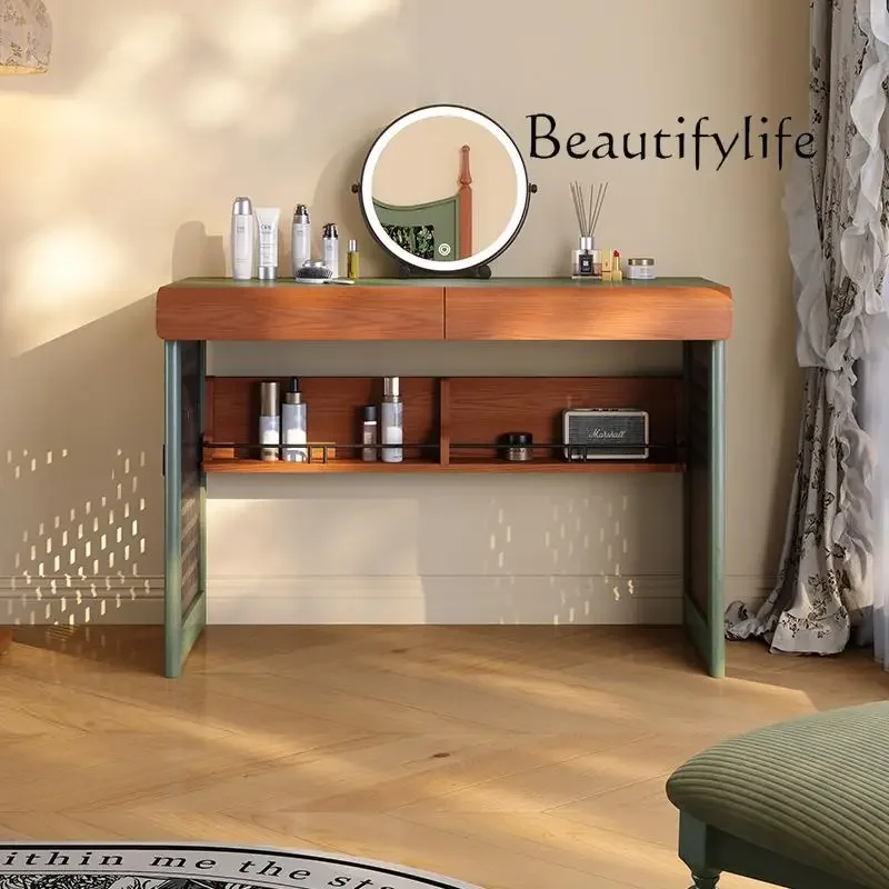 

1z.French retro 2025 new bedroom solid wood high-value high-end American multi-functional dresser