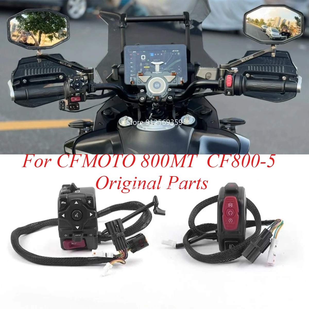 For CFMOTO 800MT L&R Handlebar Switch Assy CF800MT CF800-5 800 MT MT800 Motorcycle Accessories Original Parts