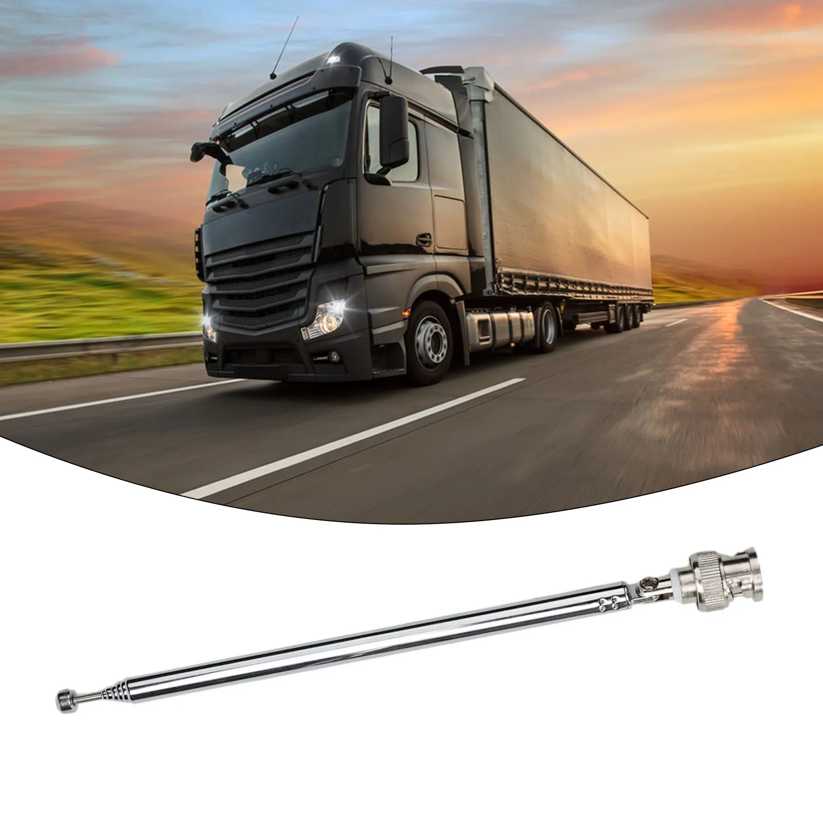 For Bingfu Radio Scanner Antenna 20-1300MHz 7 Sections Telescopic BNC Male Car Accessories High Quality Antenna