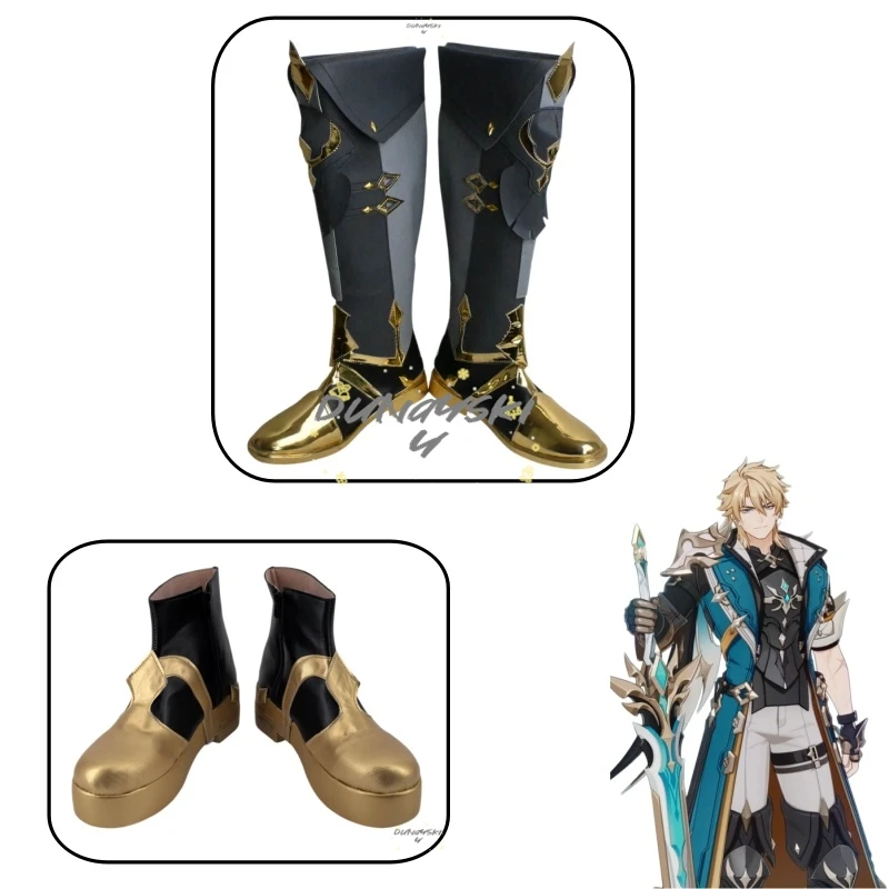 

Genshin Impact Varka Cosplay Boots Adult Male Game Character Shoes Halloween Party Props