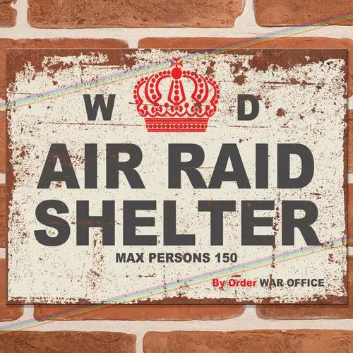AIR RAID SHELTER Funny Metal Signs Mancave Shed Bar Vintage Garage Cave Tin Sign --Tin Sign