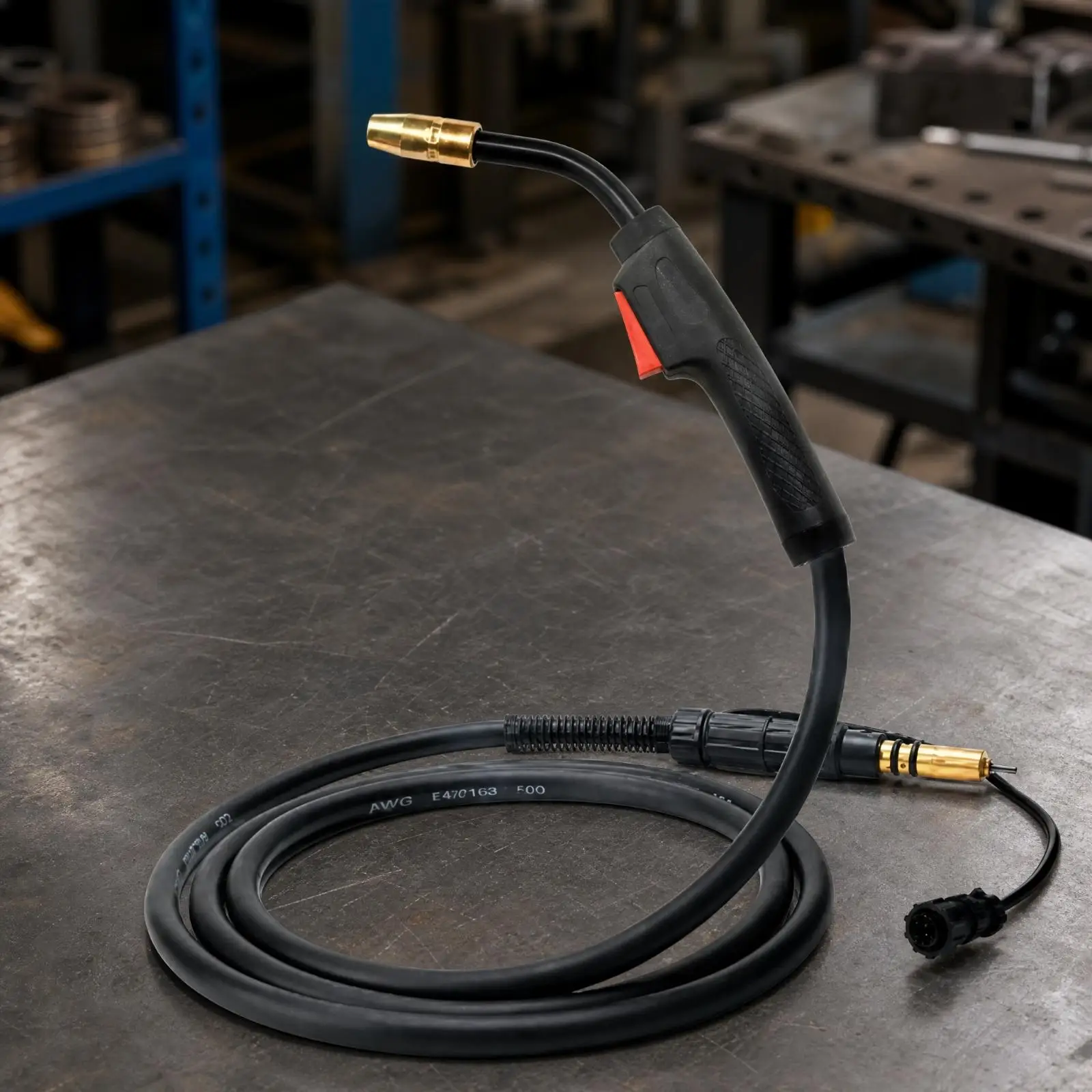 Handheld MIG Welding Torch 180 Amp Copper Nozzle Wire Feed Replacement for Miller 130XP 135 140 150 Series Welder
