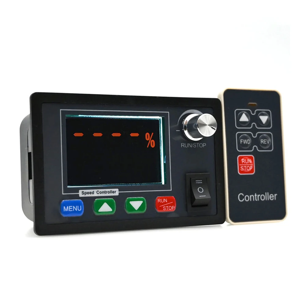 PWM Speed Controller DC10-55V 40A LCD Intelligent Digital Display Dual Speed Tachometer Adjustable Wireless Remote Control Motor