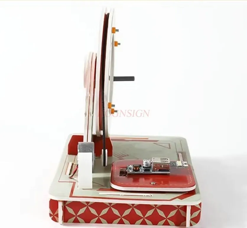 1set Hand cranked generator, children's technology DIY small production, student experimental teaching tool material package