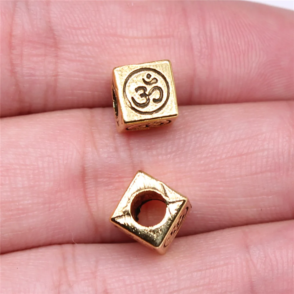 20pcs OM Charms Beads for DIY Jewelry Making
