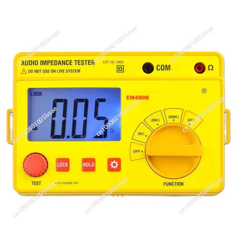 Digital Insulation Resistance Meters Earth Audio Impedance Tester Handheld Megohmmeter Speaker Voice Resistor Ohmmeter LCD Backl