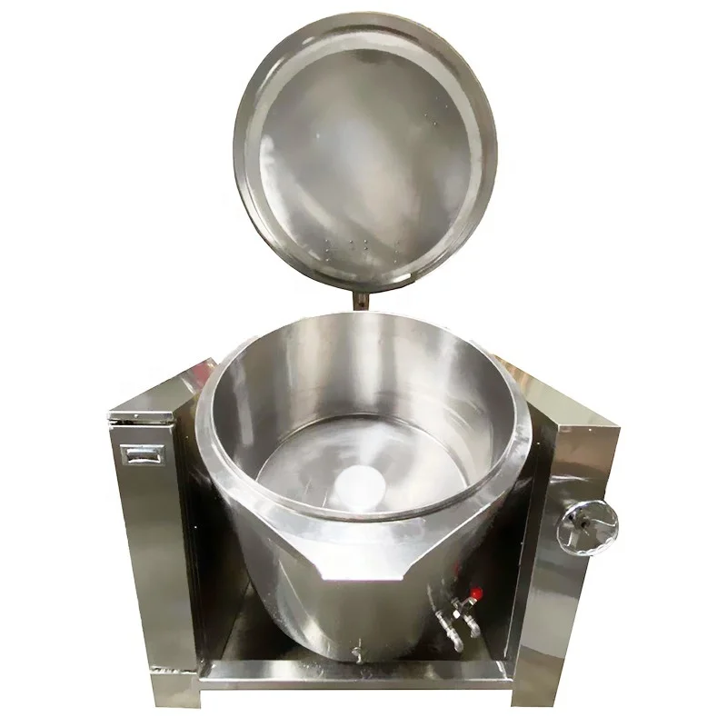 Commercial Giant Stockpot 500liter Gas Heating Tilting Giant Stockpot Tilting Giant Soup Pot For Commercial Kitchen Equipment