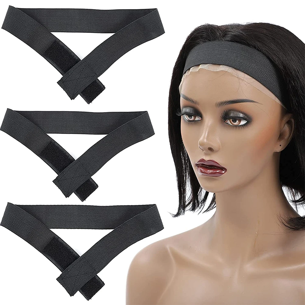 

3 Pcs Fixing Strap Adjustable Band for Wigs Melt Stretchy Headbands Headgear Elastic Hair