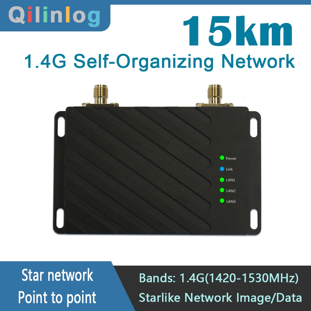 10KM 1.4G Long Range Starlike Network Image/Data Transmission Modules Powerful Wireless Repeater/Bridge