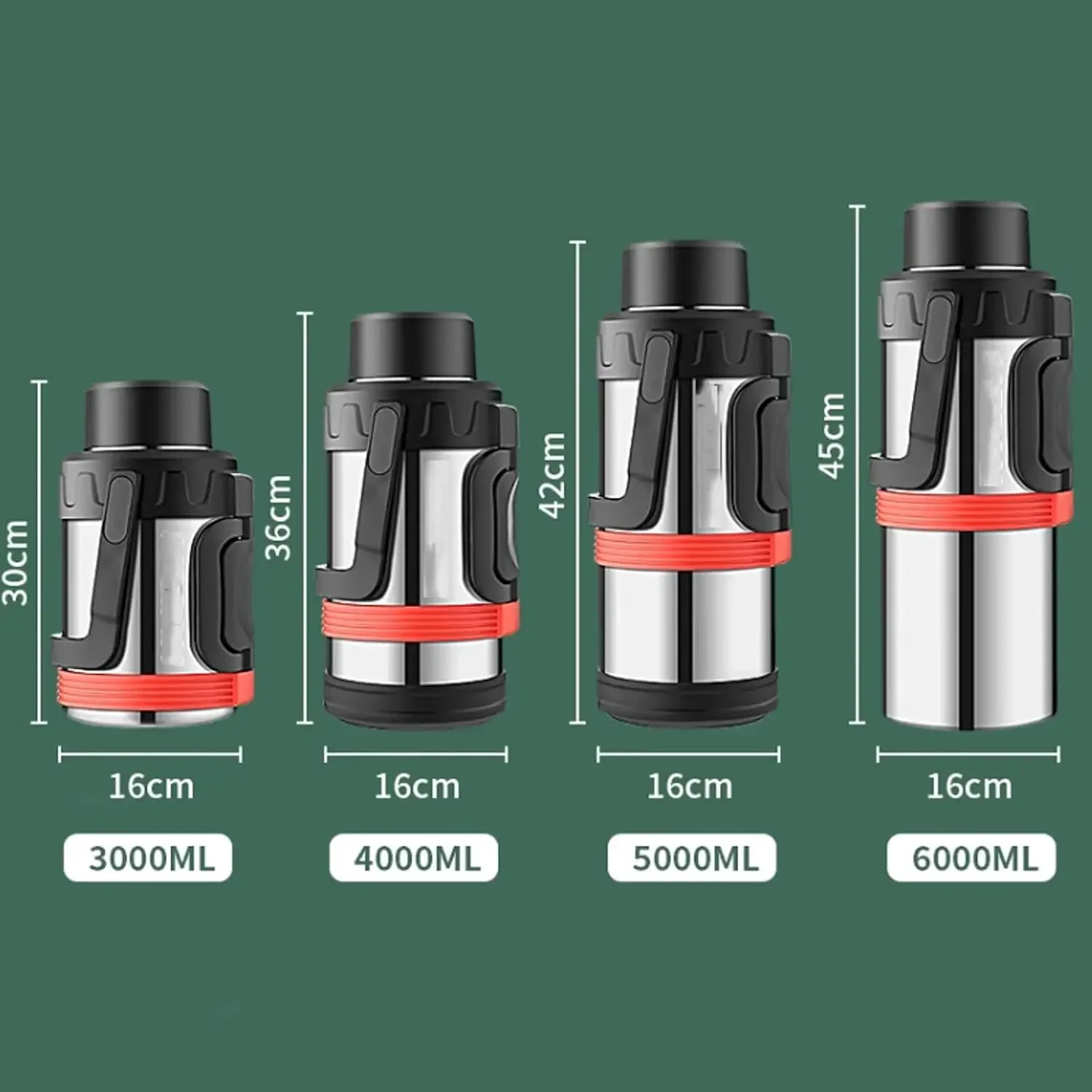 Insulation Pot Large Capacity Stainless Steel Insulated Kettle for Outdoor Travel Car Mounted Insulated Cup for Home Heating Dor
