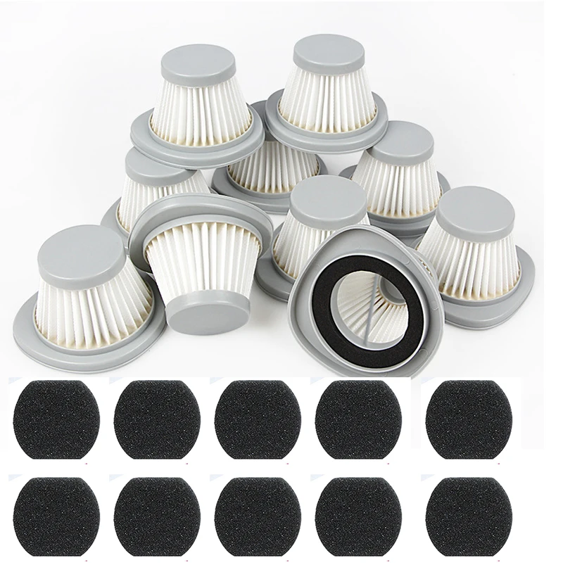 10 Stück/6 Stück/5 Stück/1 Stück Hepa-Filter 10 Stück Filters chwamm Ersatz für Xiaomi Deerma DX118C / DX118M Staubsauger teile