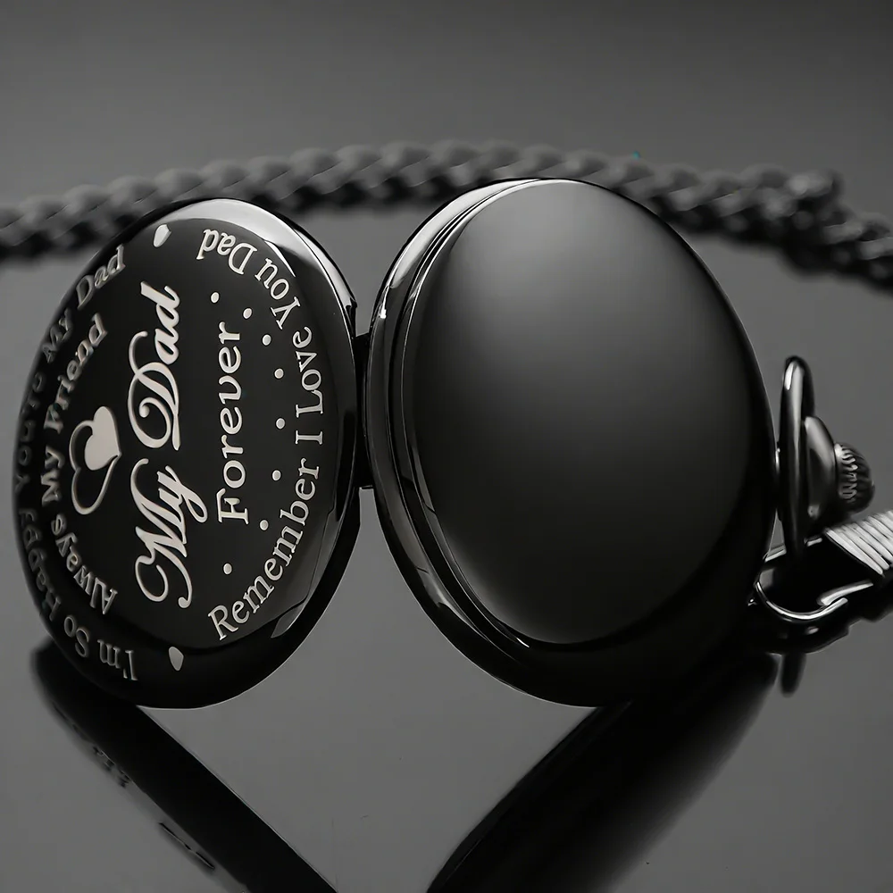 ساعات الجيب الرجالية Steampunk قلادة خمر سلسلة كوارتز ساعة الجيب إلى أبي عيد ميلاد هدية عيد الأب هدايا المناسبات