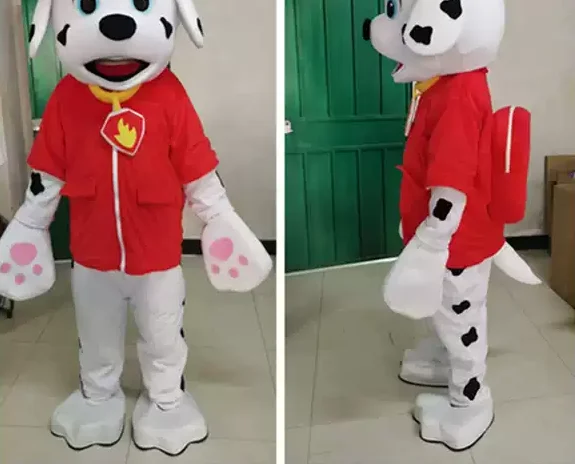 Disfraz de mascota de perro PAW de dibujos animados, disfraz de perro de Anime, vestido de lujo para adultos, Halloween, Carnaval, accesorios de actuación para caminar, regalos para niños