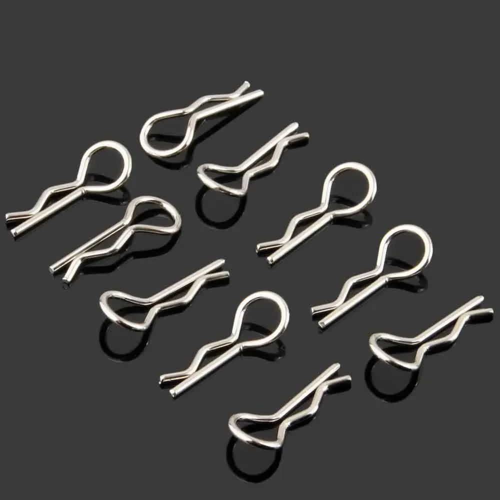 RC 02053 Metal Body Clip 10Pcs Fit HSP 1:10 On-Road Car Buggy Truck