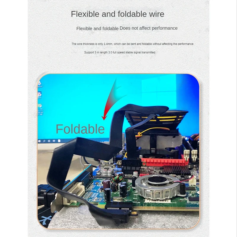 PCIE 1X تمديد كابل 90 درجة ، PCI-Express 3.0 1X ذكر إلى أنثى الناهض كابل PCI-E 1X موسع محول 10 سنتيمتر قطع الغيار