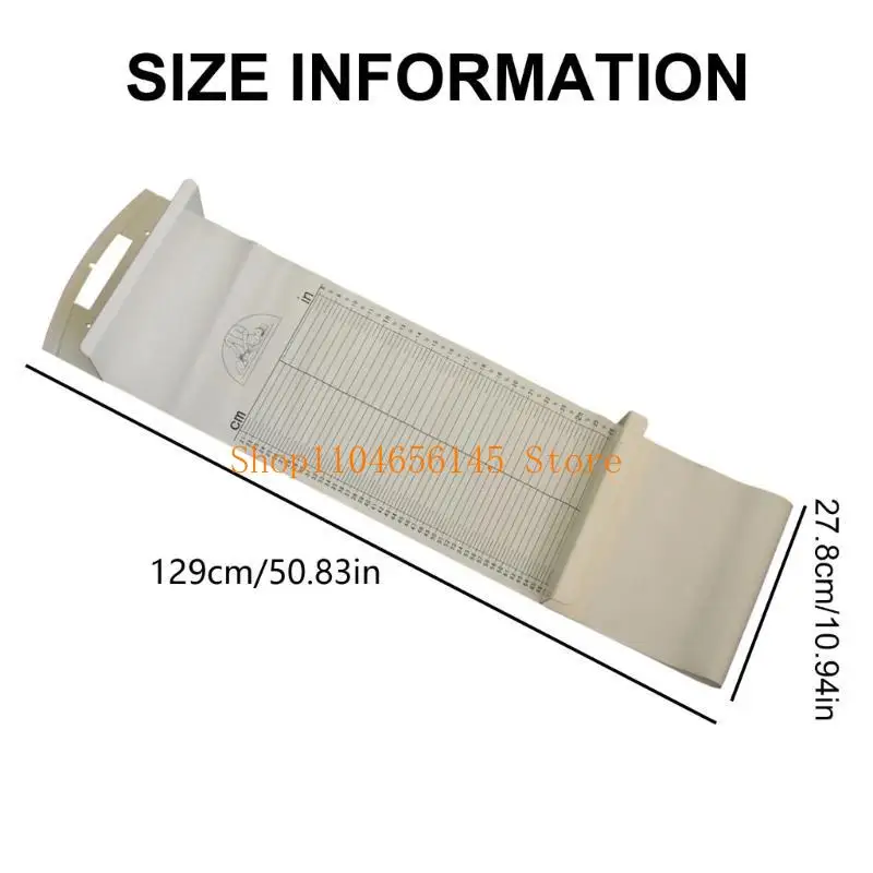 5ASD قابلة للطي لارتفاع الأطفال القياس ، حاكم ارتفاع نمو حصيرة نمو حصيرة الرضع لمراقبة نمو الطفل الرضع