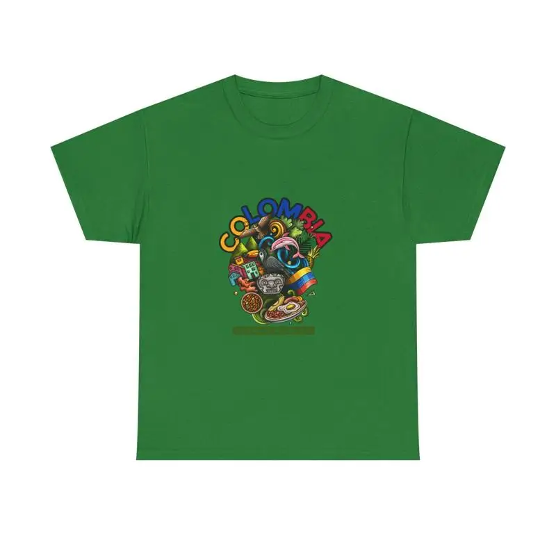 

Colombia T Shirt Colombian Flag Medellin Vacation South America Travel Top Bogota Apparel Hispanic Heritage Clothing