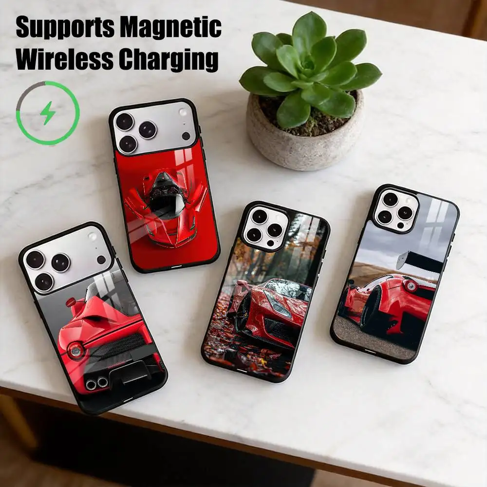 H-Hypercar LaFerrari Car  Phone Case For iPhone17,16,15,14,13,12,11 Plus,Pro Allows magnetic wireless charging Gift