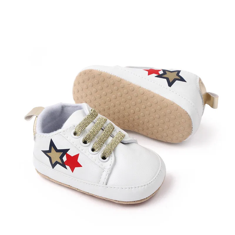 2022 New Baby Shoes Sneakers Infant Toddler Casual PU First Walkers Soft Sole Antislip Newborn Boys Girls Sport Shoes